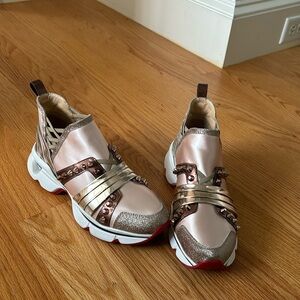 Stunning one of a kind Christian louboutin tennis shoes.